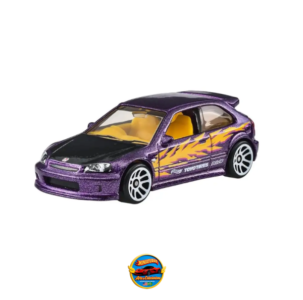 Hot Wheels 99 Honda Civic Type R (ek9) Reis Compactos - 1:64