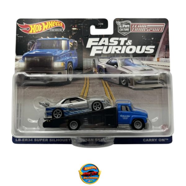 Hot Wheels Fast &amp; Furious Team Transport Nissan Skyline GT-R (R34) 1:64