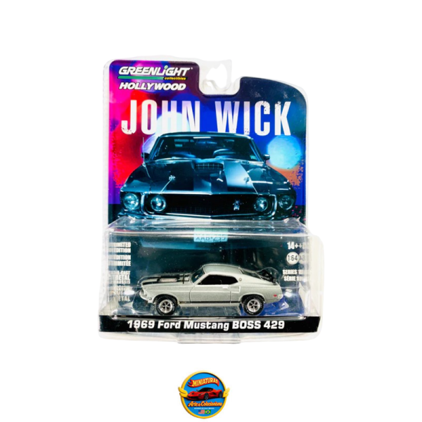 Greenlight Hollywood John Wick 1969 Ford Mustang Boss 429 - Bolha Arranhada