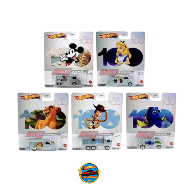 Hot Wheels Premium Pop Culture S Case – Disney 100