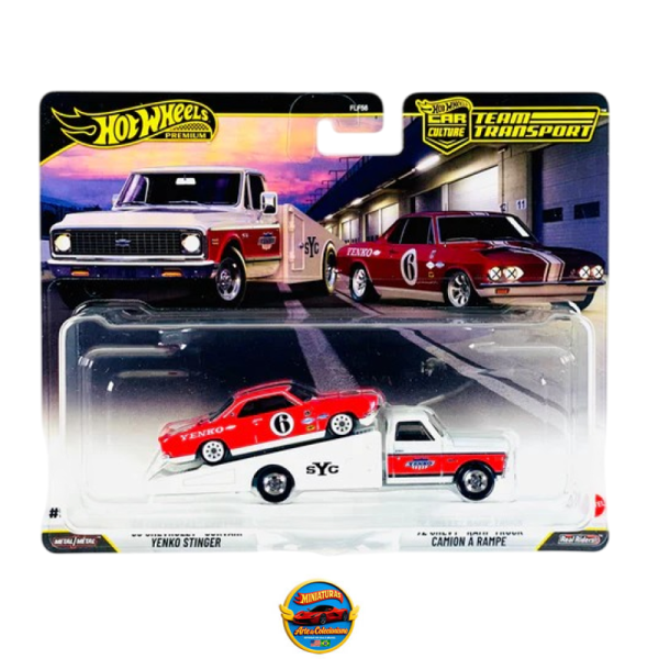 Hot Wheels 2026 Team Transport Case K – ’66 Chevrolet Corvair Yenko Stinger &amp; ’72 Chevy Ramp Truck #91