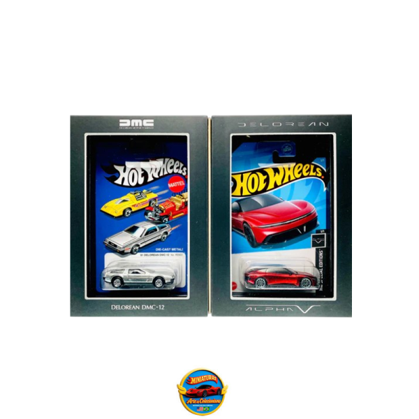 Hot Wheels 2023 RLC DeLorean DMC-12 &amp; Alpha5 Collectors Set