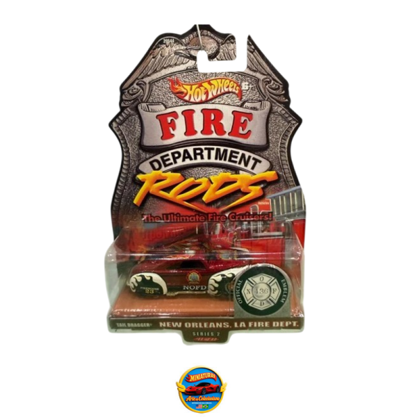 Hot Wheels Fire Department Rods – New Orleans, LA Fire Dept Tail Dragger