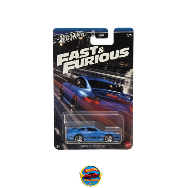 Hot Wheels Fast &amp; Furious – Porsche 911 GT3 RS Blue | Disponível no Brasil – Envio Imediato