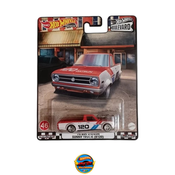 Hot Wheels Premium Boulevard #46 – ’75 BRE Datsun Sunny Truck (B120)