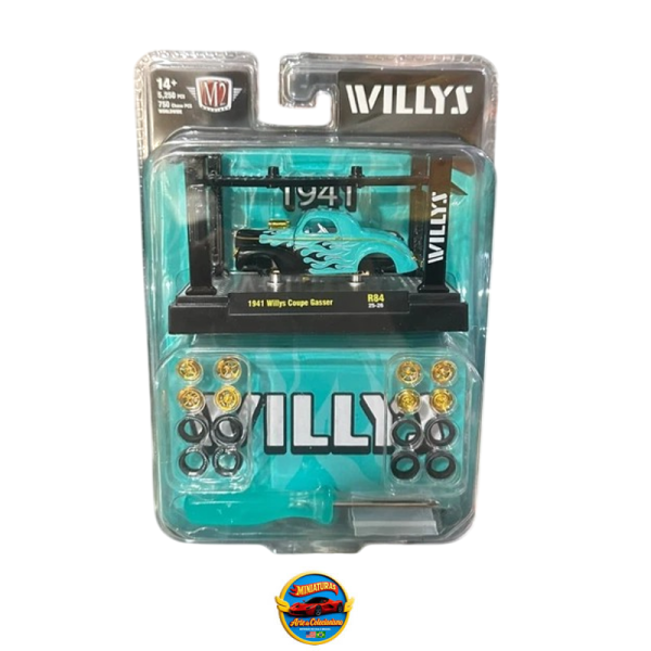 M2 Machines 2026 Model Kit – 1941 Willys Coupe Gasser Chase