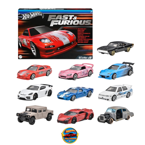 Hot Wheels HVX27 Fast &amp; Furious 10 Car Pack