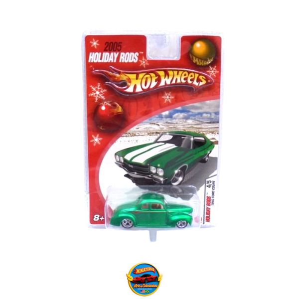 Hot Wheels 2005 Holiday Rods – Green 1940 Ford Coupe #4/5