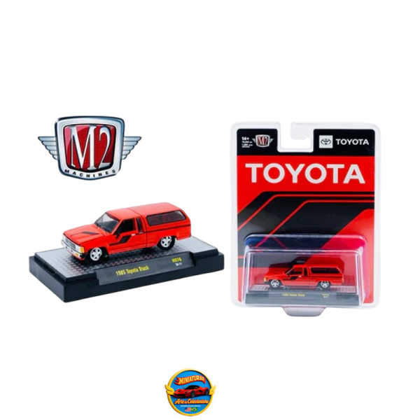 M2 Machines Hobby Exclusive – 1985 Toyota Truck w/ Camper Shell Red