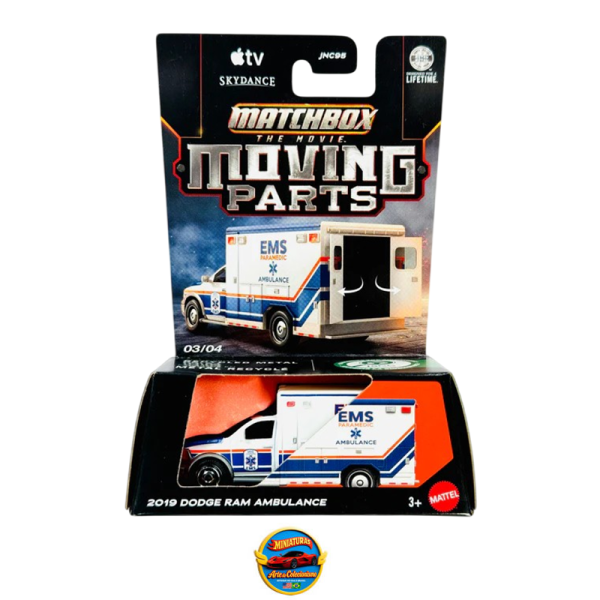 Matchbox 2026 The Movie Moving Parts Case A – 2019 Dodge Ram Ambulance