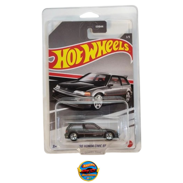 Hot Wheels 2022 Honda Series Walmart #1/5 – ’90 Honda Civic EF (Acompanha Protetor)