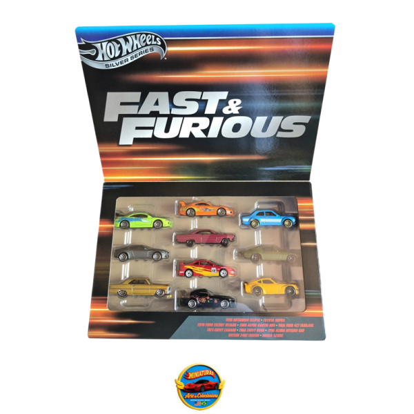 Hot Wheels 2025 Silver Series Fast &amp; Furious Exclusive 10-Car Box Set