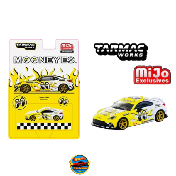 Tarmac Works MiJo Exclusives Global64 – Toyota GR86 Mooneyes Yellow