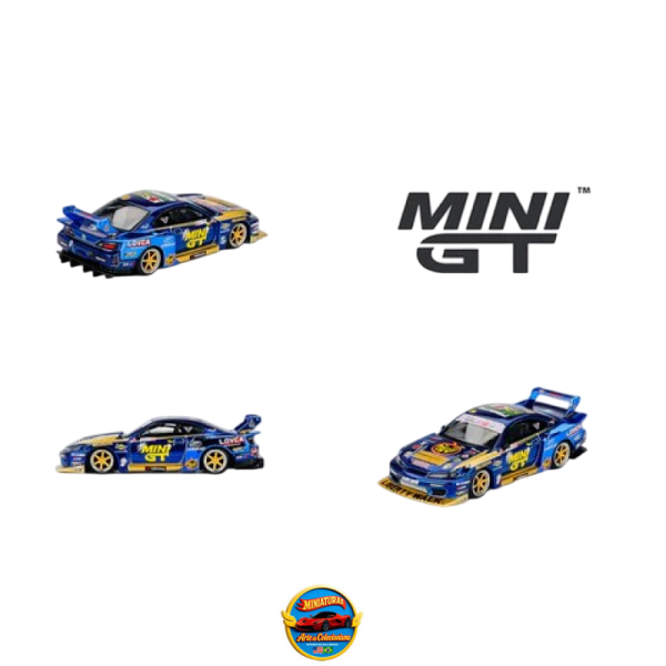 Mini GT Nissan LB-Super Silhouette S15 Silvia #555 Team Mini GT Liberty Walk 2025 Formula Drift Hall