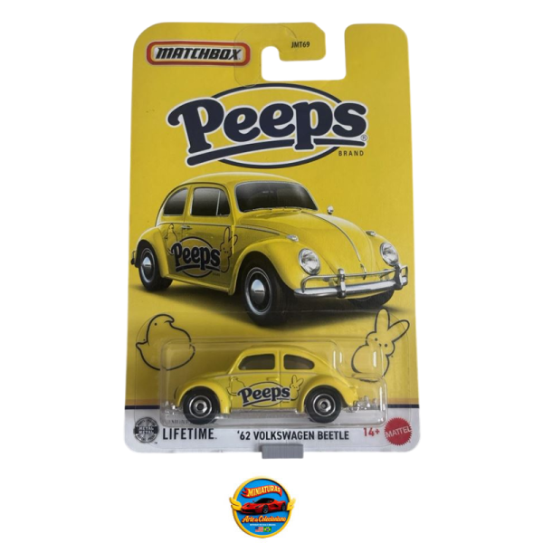 Matchbox ’62 Volkswagen Beetle (Bug) – PEEPS Candy Series (Yellow)