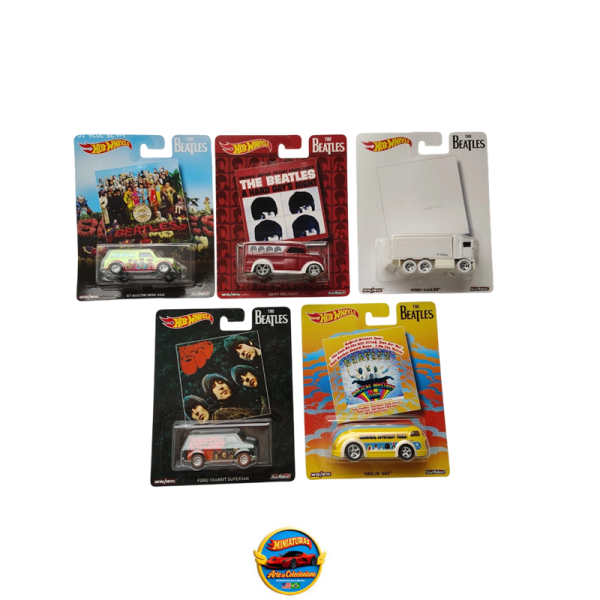 Hot Wheels Premium Pop Culture – The Beatles Box Set 5 Carros (2017)