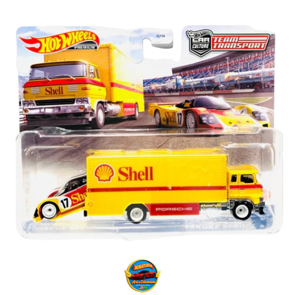 Hot Wheels 2022 Team Transport Case R – Shell Oil Porsche 962 &amp; Sakura Sprinter #45