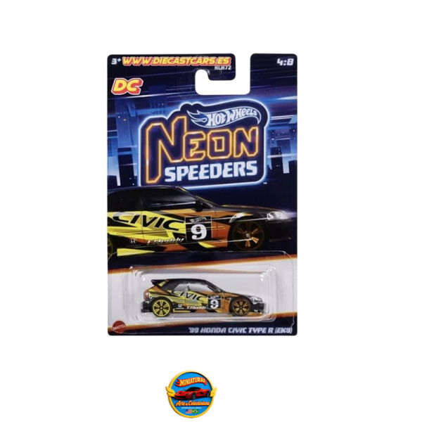 Hot Wheels Neon Speeders – '99 Honda Civic Type R (EK9)