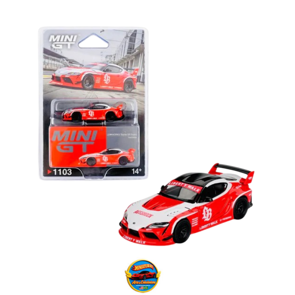Mini GT Mijo Exclusive – LB★WORKS Toyota GR Supra Red/White #1103