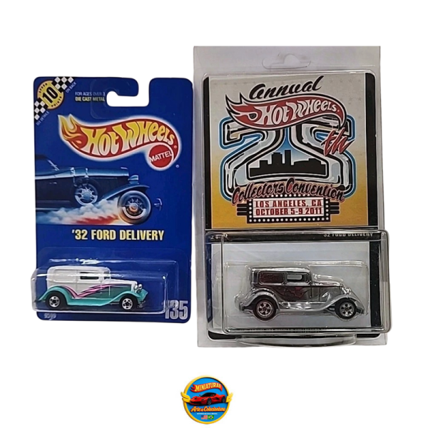 Hot Wheels Lote com 2 Miniaturas – 1991 &amp; 2011 25ª Convenção Anual #141