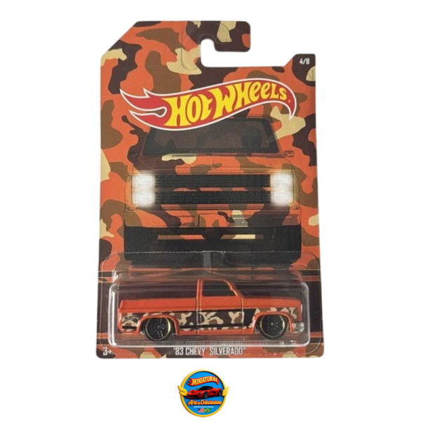 Hot Wheels Walmart Exclusive Camouflage Series #4/8 – ’83 Chevy Silverado Orange