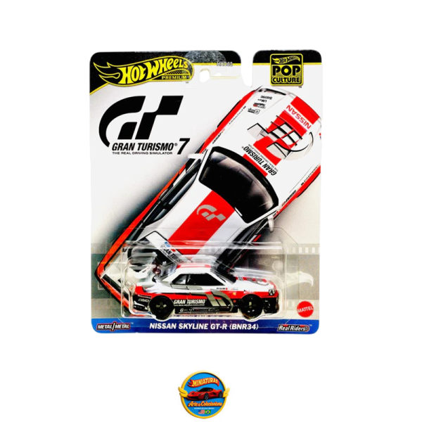 Hot Wheels Pop Culture Case J – Gran Turismo Nissan Skyline GT-R (BNR34) | Disponível no Brasil – Envio Imediato