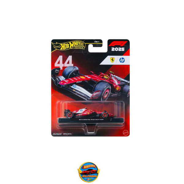 Hot Wheels 2025 F1 Formula 1 Race Team Lewis Hamilton Ferrari Formula 1 Team #44