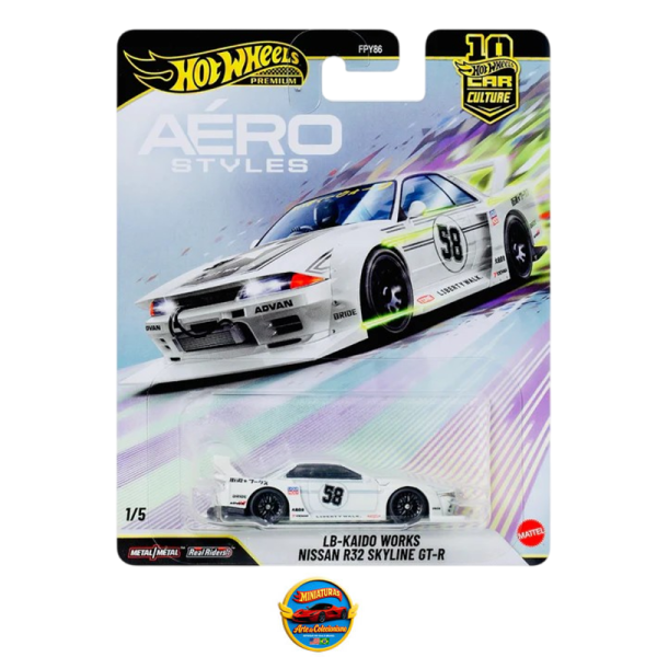 Hot Wheels 2026 Car Culture Aero Styles – LB-Kaido Works Nissan R32 Skyline GT-R