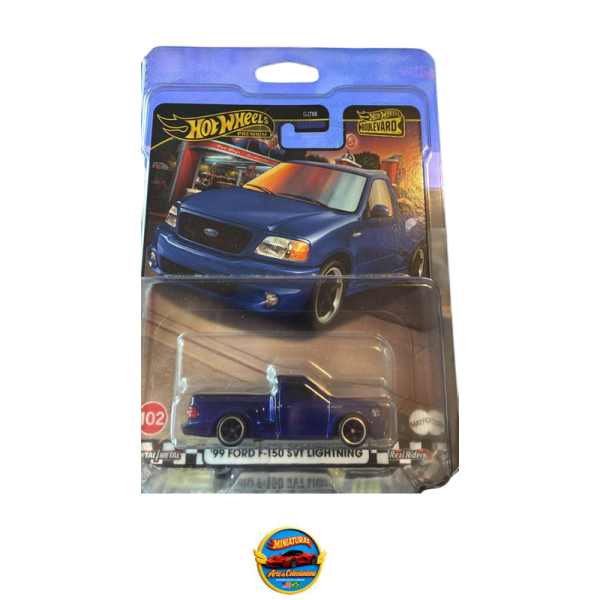 Hot Wheels Premium Boulevard #102 – ’99 Ford F-150 SVT Lightning + Protetor Blister