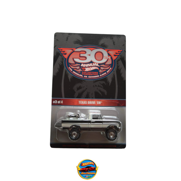 Hot Wheels 30th Collectors Convention 2016 – Black &amp; White Texas Drive 'Em