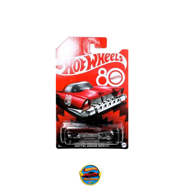 Hot Wheels 2025 – Dream Mobile – 80 Years – Red Card