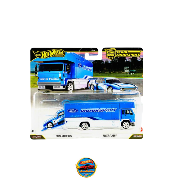 Hot Wheels 2026 Team Transport Case J – Ford Motorsport Ford Capri GR5 &amp; Fleet Flyer | Disponível no Brasil – Envio Imediato