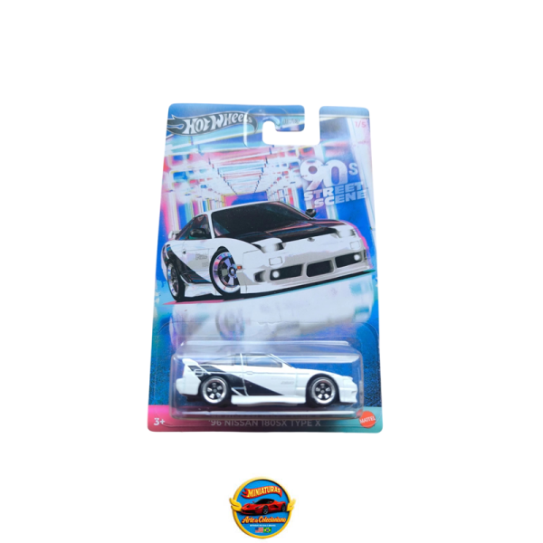 Hot Wheels HW 90s Street Scene ’96 Nissan 180SX Type X White/Black 1/5 (JDY83)