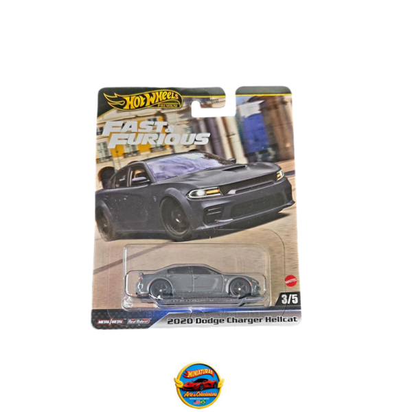 Hot Wheels Premium Fast &amp; Furious – 2020 Dodge Charger SRT Hellcat (2024) (Teste 2 Leilão Novo) (cópia)